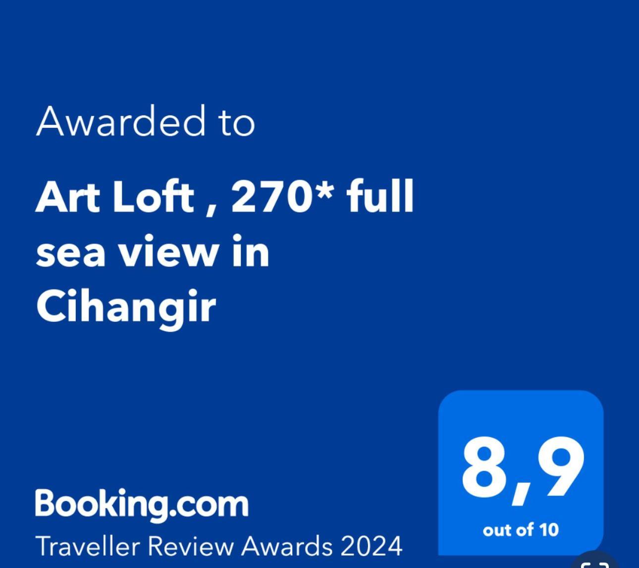 이스탄불 Art Loft , 270* Full Sea View In Cihangir 아파트 외부 사진